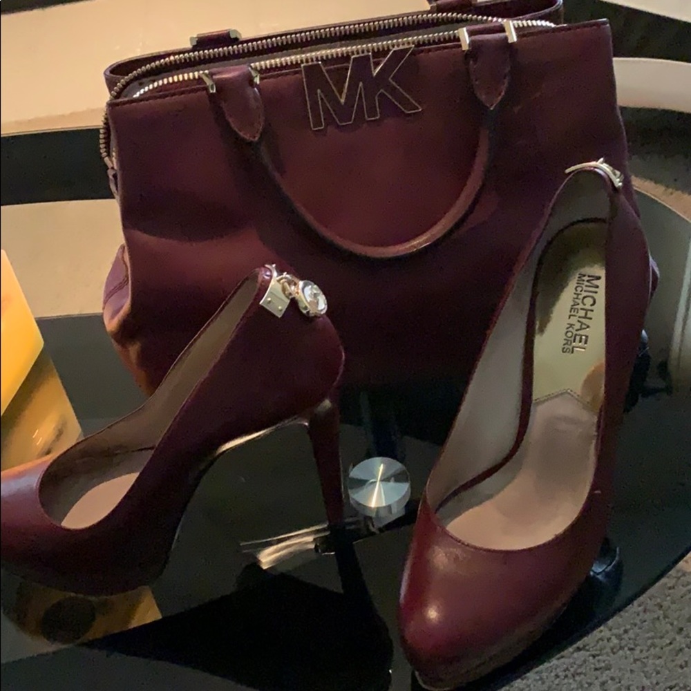 Michael Kors heels (Burgundy)